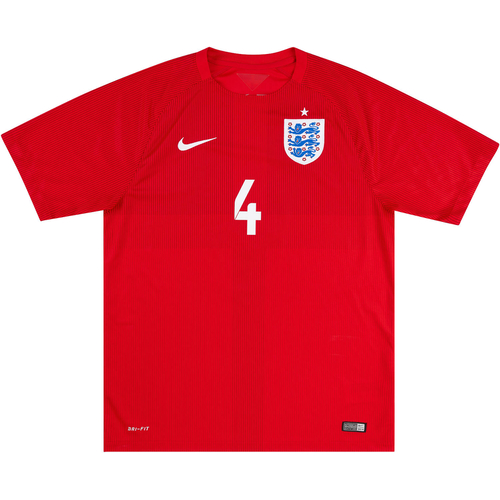 2014 16 England Away Shirt Gerrard 4 Excellent L