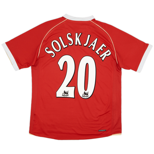 2006 07 Manchester United Home Shirt Solskjaer 20 7 10 M