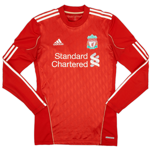 2010 12 Liverpool Player Issue TechFit Home L S Shirt 6 10 M