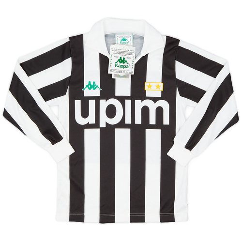 1991 92 Juventus Basic Home L S Shirt S.Boys