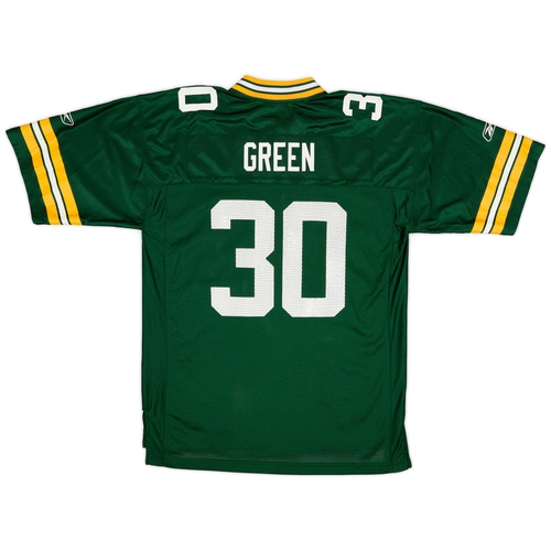 2005 06 Green Bay Packers Green 30 Reebok On Field Home Jersey