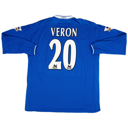 2003 05 Chelsea Home L S Shirt Veron 20 8 10 XL