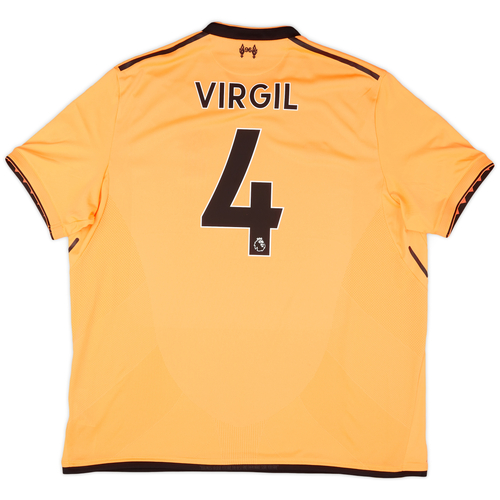 2017 18 Liverpool 125 Years Third Shirt Virgil 4 9 10 XXL