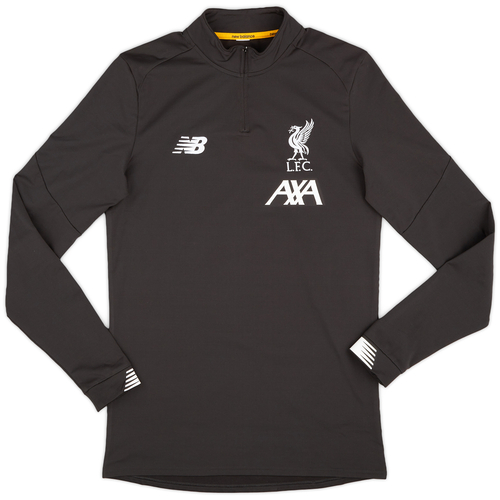 Liverpool new balance grey long sleeve top
