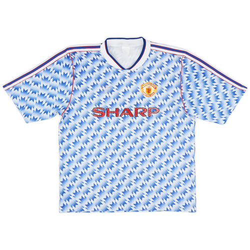 1990 92 Manchester United Away Shirt 5 10 L