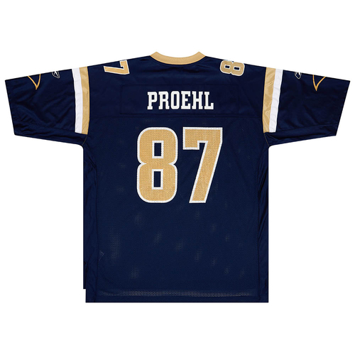 2002 St. Louis Rams Proehl 87 Reebok On Field Home Jersey