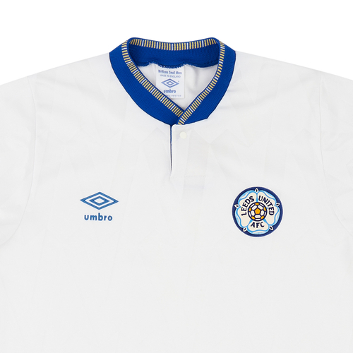 1990 91 Leeds United Home Shirt 8 10 S