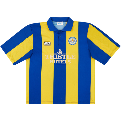 1994 95 Leeds United Away Shirt Radebe 27 Very Good XL