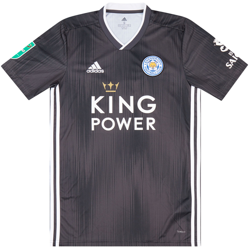 2019 20 Leicester City Match Issue Away Shirt Justin 2 v Aston Villa