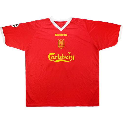 2001 02 Liverpool Match Issue Champions League Shirt Wright 29