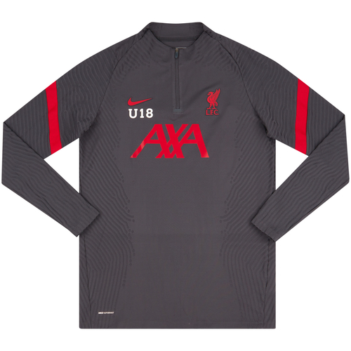 2020 21 Liverpool U18 Player Worn 1 4 Zip Training Top Very Good