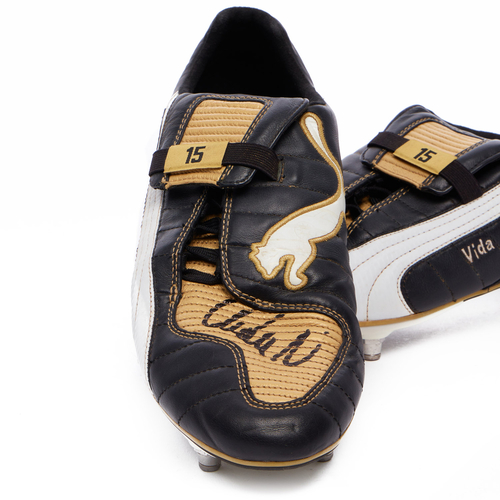 2008 Puma Match Worn v Konstukt III Football Boots Nemanja Vidic