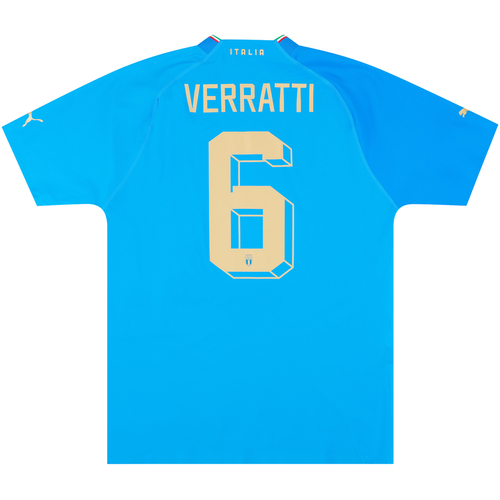 2022 23 Italy Authentic Home Shirt Verratti 6