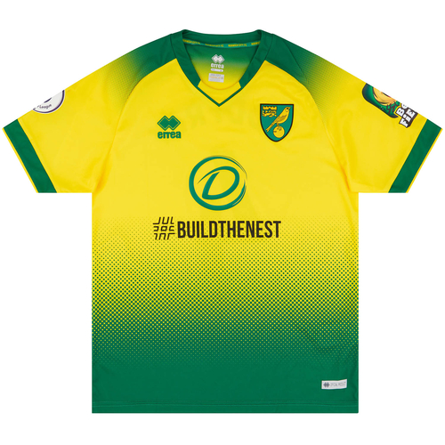 2019 20 Norwich Match Worn Home Shirt Godfrey 4