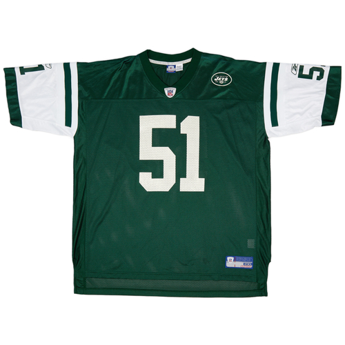 2004 New York Jets Vilma 51 Reebok On Field Home Jersey