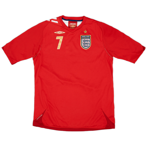 2006 08 England Away Shirt Beckham 7 Mint 10 10 XL.Boys