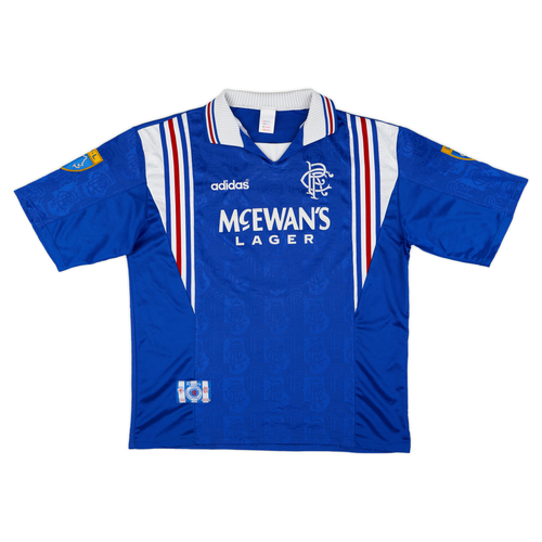 1996 97 Rangers Home Shirt Gascoigne 10 Excellent 8 10 XL