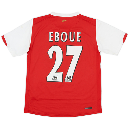 2006 08 Arsenal Home Shirt Eboue 27 7 10 L.Boys
