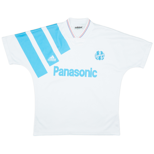 1991 92 Olympique Marseille Home Shirt 8 10 M