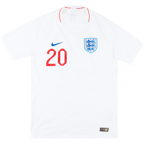 2018 19 England Player Issue Home Shirt 20 6 10 L