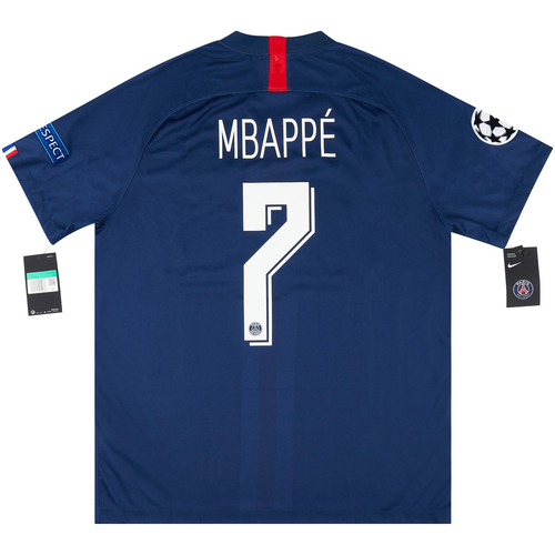 2019 20 Paris Saint Germain CL Home Shirt Mbapp 7 NEW XL