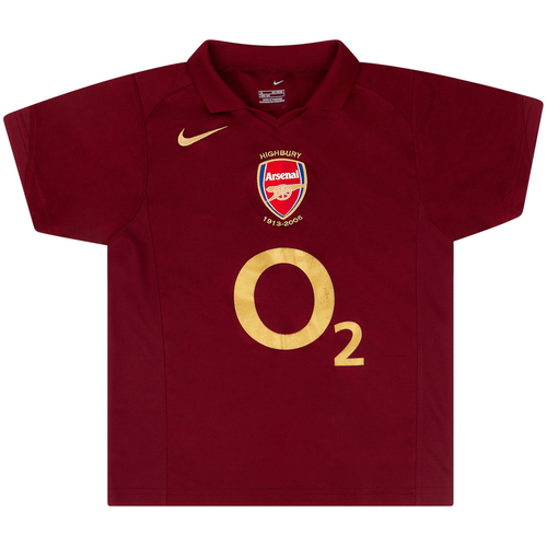 2005 06 Arsenal Home Shirt Very Good 7 10 XS.Boys