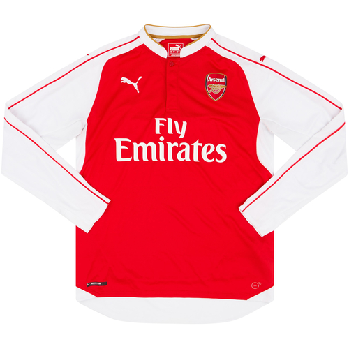 2015 16 Arsenal Home L S Shirt Excellent 8 10 L
