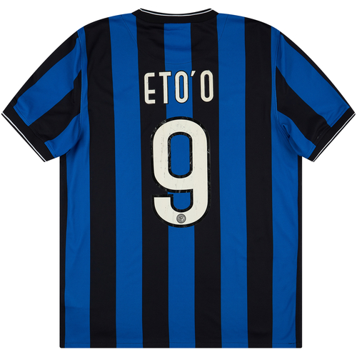 2009 10 Inter Milan Home Shirt Eto o 9 Good 5 10 L