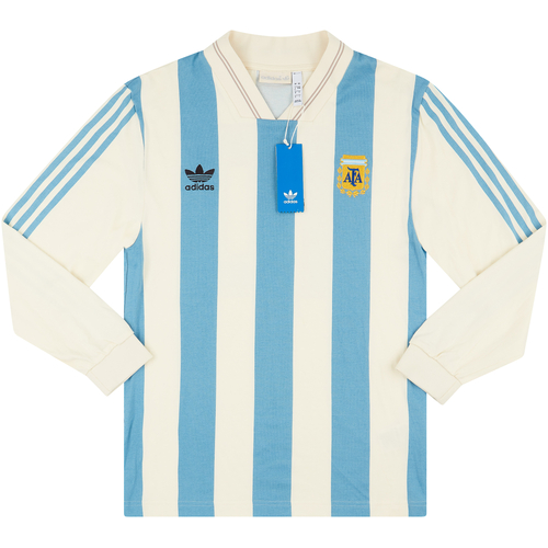 2018 19 Argentina adidas 1993 Retro Home L S Shirt 10 Maradona M