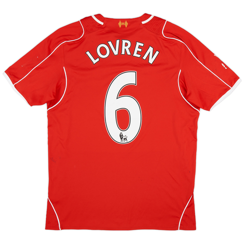 Liverpool No6 Lovren Red Home Jersey