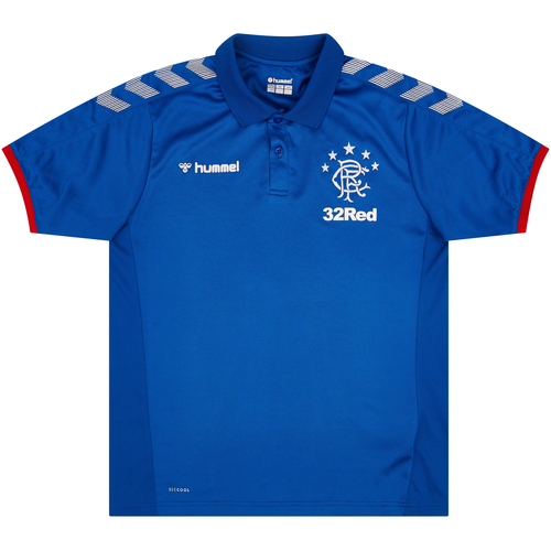 2019 20 Rangers Hummel Polo Shirt 8 10 M