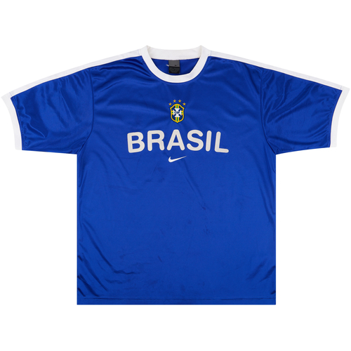2002 Brazil Nike Training Shirt - Excellent 8/10 - (L)