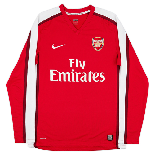 2008 10 Arsenal Home L S Shirt Excellent 9 10 M
