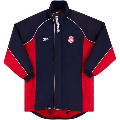 2000 02 Liverpool Reebok Padded Bench Coat Excellent S