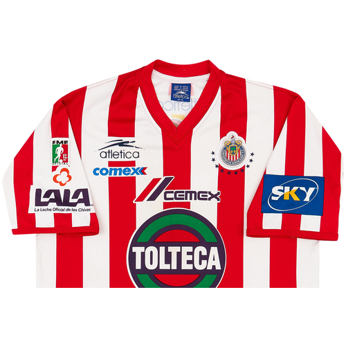 2001 02 Chivas Guadalajara Home Shirt Good 5 10 XL