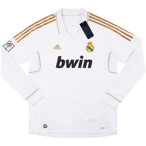 2011 12 Real Madrid Home L S Shirt NEW XL