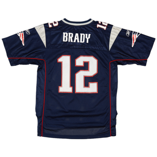 2005 06 New England Patriots Brady 12 Reebok On Field Home Jersey