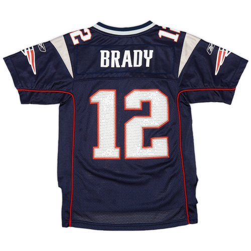 2008 11 New England Patriots Brady 12 Reebok On Field Home Jersey