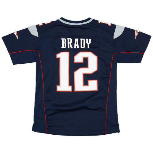 2012 19 New England Patriots Brady 12 Nike Game Home Jersey Very