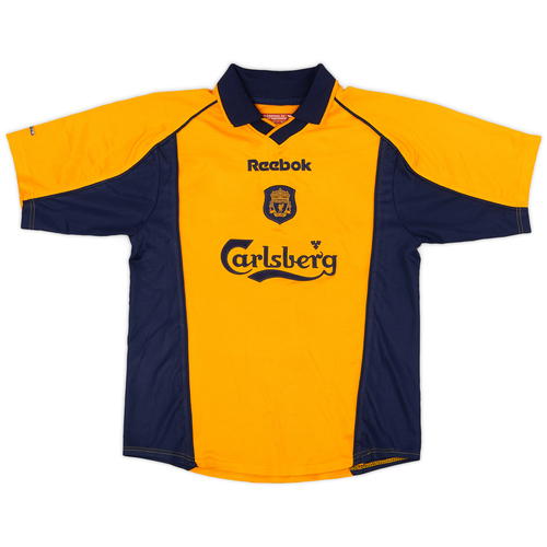 2000 02 Liverpool Away Shirt Berger 15 8 10 M.Boys