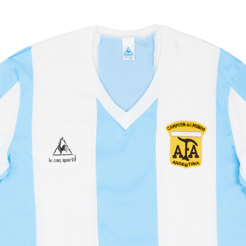 1980 82 Argentina Home Campeon del Mundo Shirt L