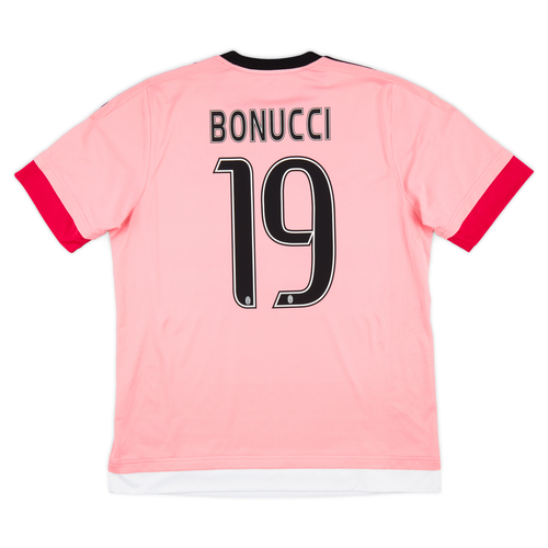 2015 16 Juventus Away Shirt Bonucci 19 Excellent 9 10 L