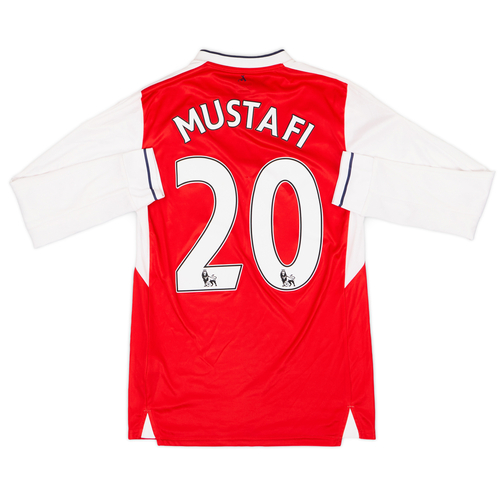 2016 17 Arsenal Home L S Shirt Mustafi 20 8 10 S