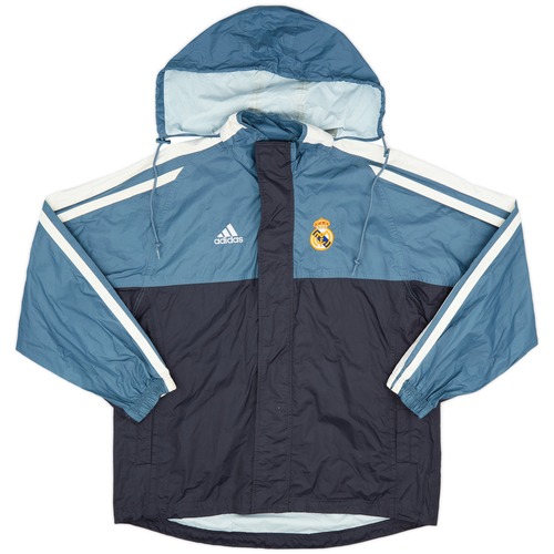 2001-02 Real Madrid adidas Hooded Rain Jacket - 9/10 - (M/L)