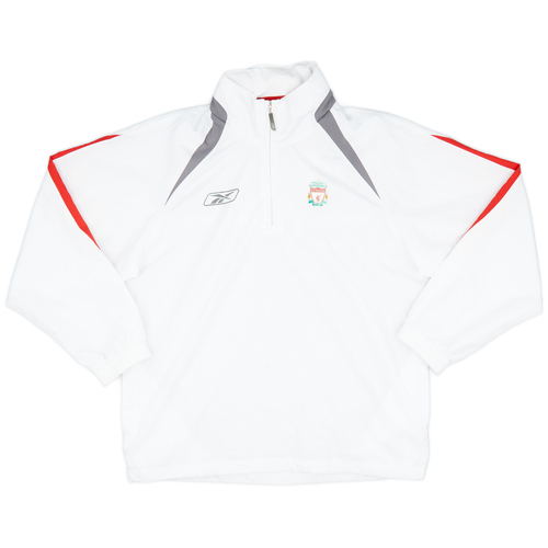 2005 06 Liverpool Reebok Hooded 1 4 Zip Jacket 6 10 L