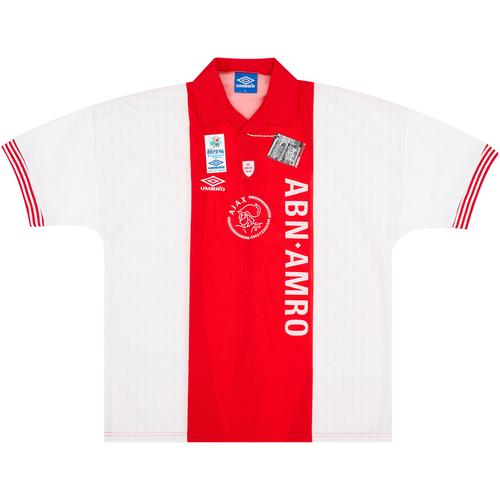 1995 96 Ajax Home De Meer Shirt XL