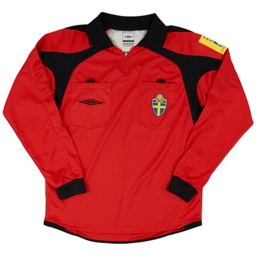 2000s Sweden FA Umbro Referee L S Shirt 7 10 M