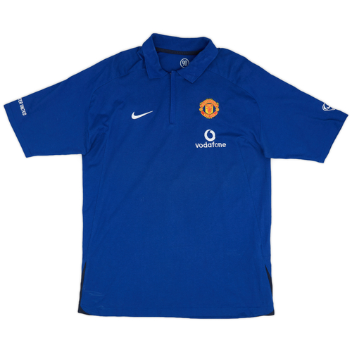 Manchester united blue polo shirt sale