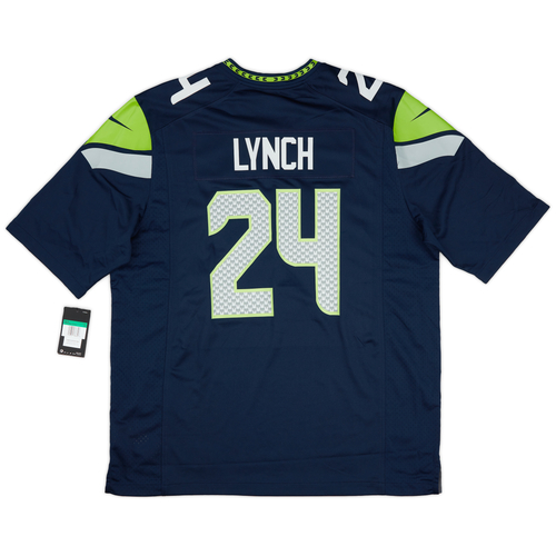2019 Seattle Seahawks Lynch 24 Nike Game Home Jersey L