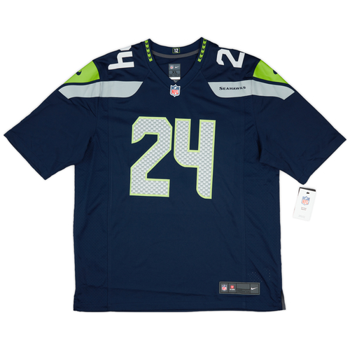 2019 Seattle Seahawks Lynch 24 Nike Game Home Jersey L